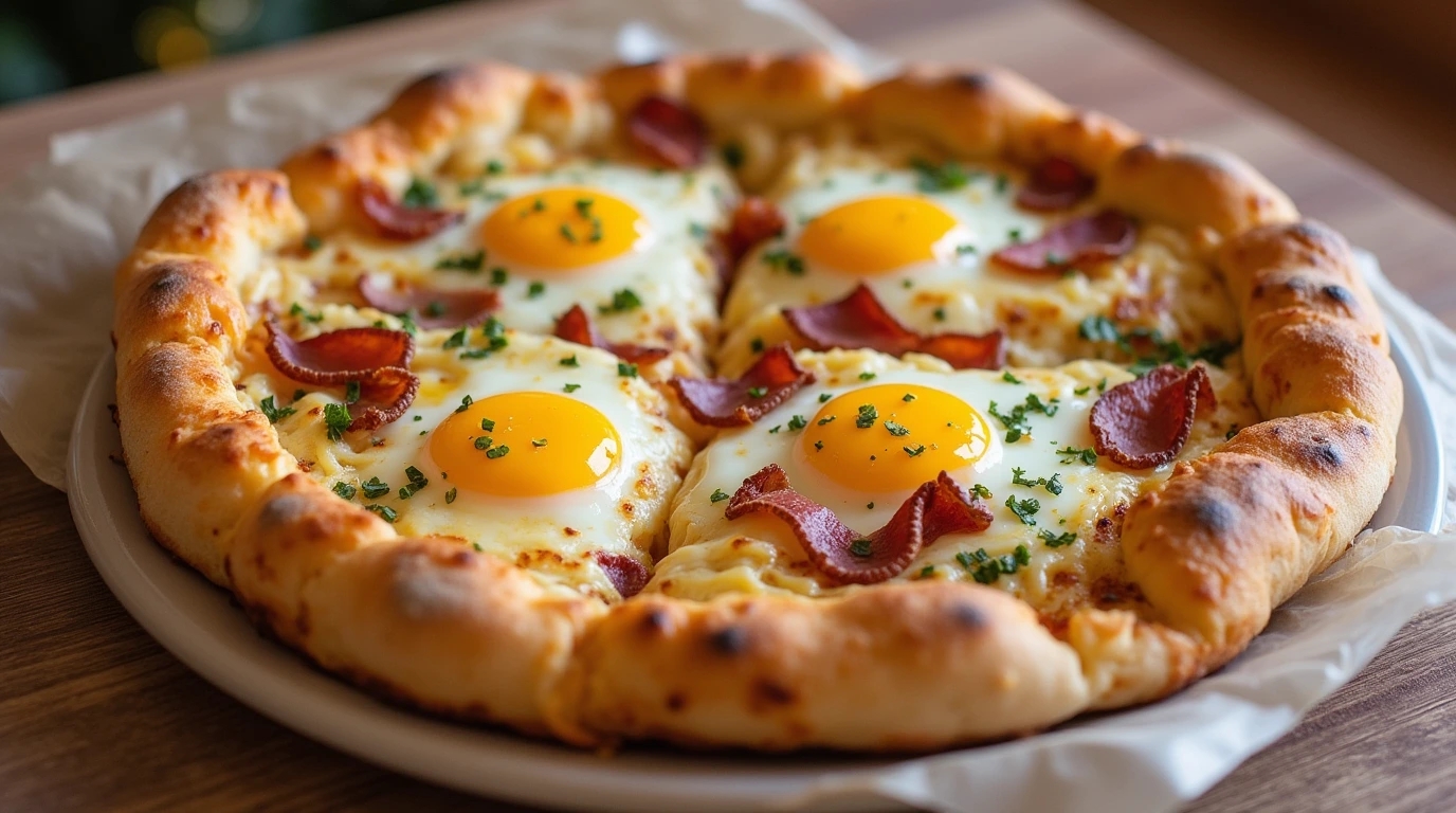 Christmas Breakfast Pizza Ingredients